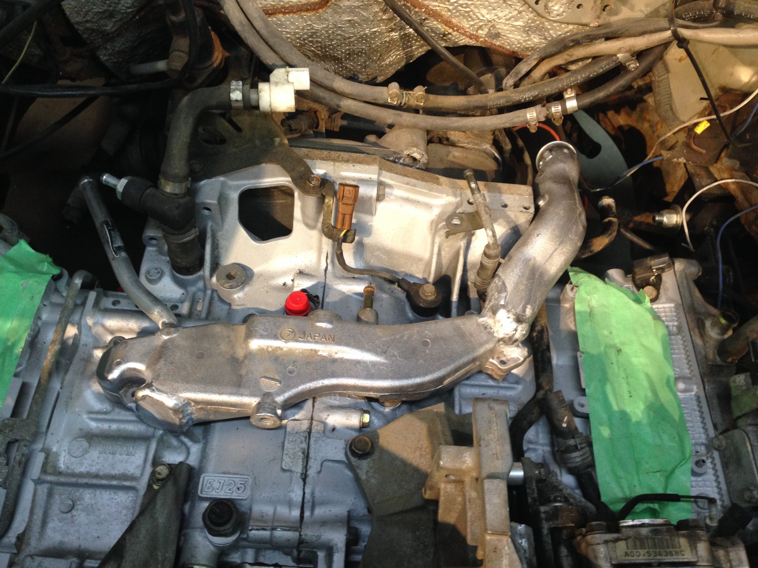 Reversed Coolant Manifold For Subaru Ej Series Engine Specialised Parts Reversed Coolant Manifold For Subaru Ej Series Engine Specialised Parts