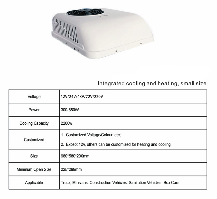 Rooftop Self Contained Standalone Heating and Cooling Air Conditioning System - For Smaller Sized Vehicles - Image 6